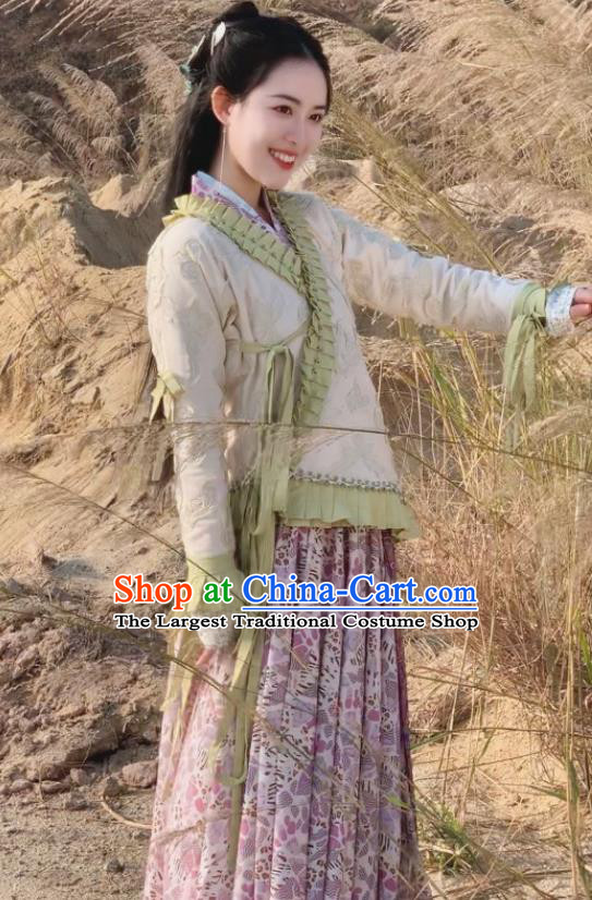 Chinese Mythical TV Series The Legend of Sword and Fairy Zhao Ling Er Costumes Ancient Apsara Dress Clothing