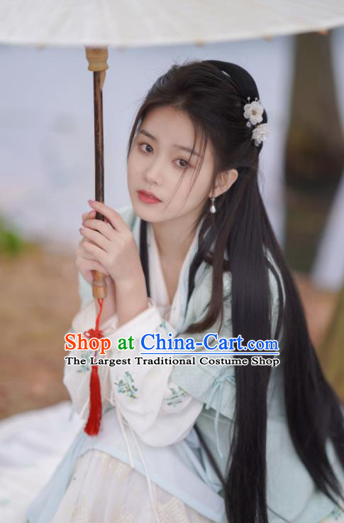 Chinese Traditional Young Lady Garment Costumes Ancient Female Swordsman Dress Clothing