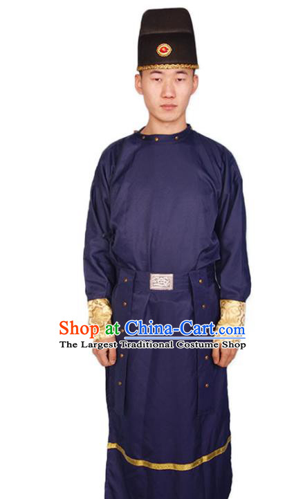 Chinese Tang Dynasty Swordsman Clothing Traditional Hanfu Robe Ancient Imperial Bodyguard Garment Costumes