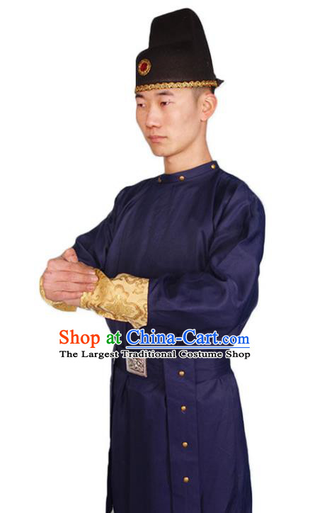 Chinese Tang Dynasty Swordsman Clothing Traditional Hanfu Robe Ancient Imperial Bodyguard Garment Costumes