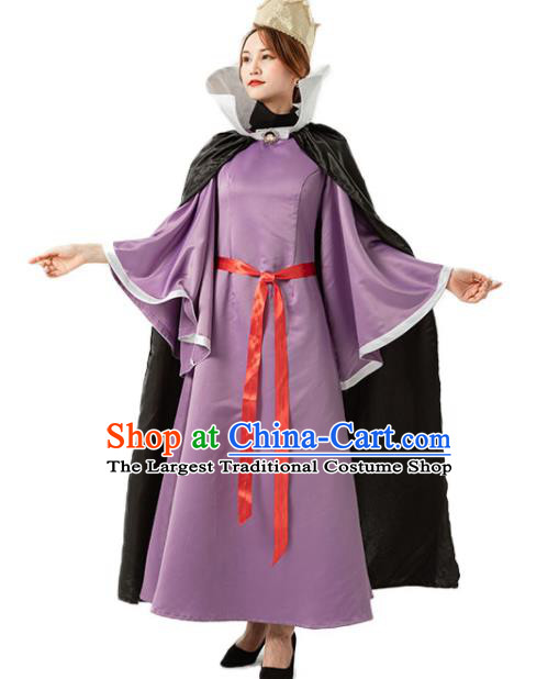 Top Dancing Party Purple Dress Cosplay Queen Garment Costumes