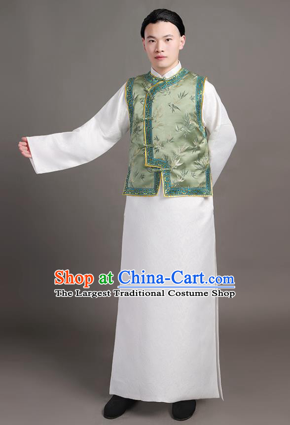 Chinese Qing Dynasty Childe Garments Ancient Landlord Clothing Traditional Costumes