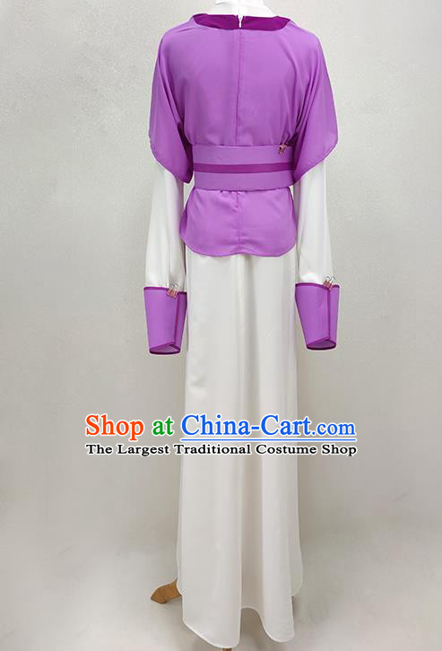 Chinese Peking Opera Hua Tan Garment Costume Ancient Servant Girl Dress Huangmei Opera Clothing