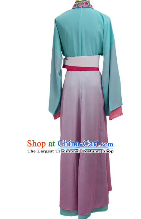 Chinese Shaoxing Opera Actress Clothing Peking Opera Servant Girl Garment Costume Ancient Country Woman Dress