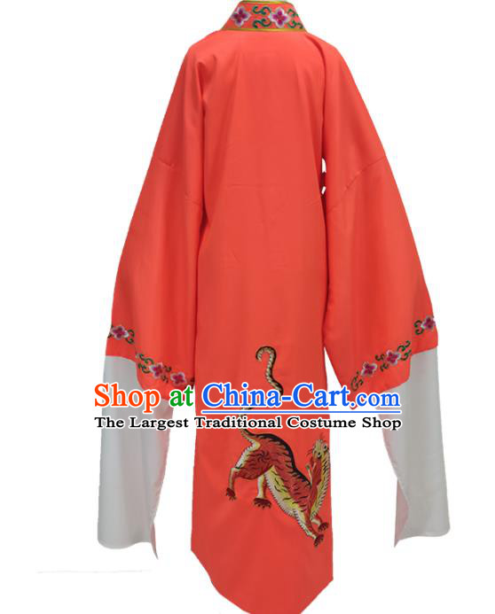 Chinese Shaoxing Opera Wang Lao Hu Clothing Peking Opera Xiaosheng Garment Costume Ancient Rich Childe Red Robe