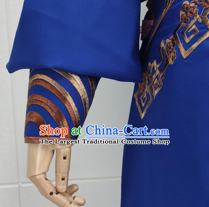 Chinese Ancient Swordsman Outfit Shaoxing Opera Lin Chong Clothing Peking Opera Wusheng Garment Costume