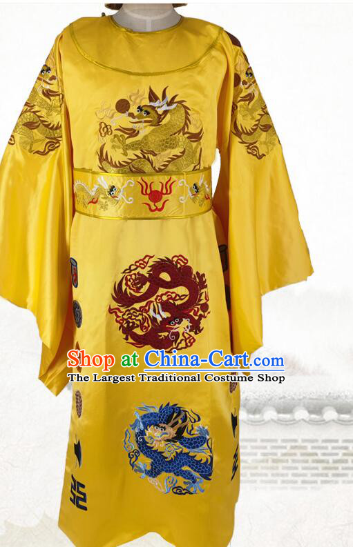 Chinese Ancient Embroidered Dragon Robe Ming Dynasty Emperor Garment Costumes