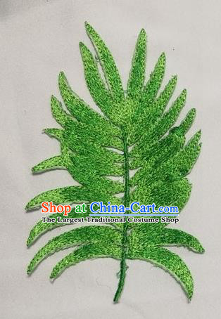 Top Embroidered Palm Frond Patch Costume Tree Leaves Accessories