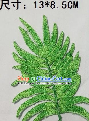 Top Embroidered Palm Frond Patch Costume Tree Leaves Accessories