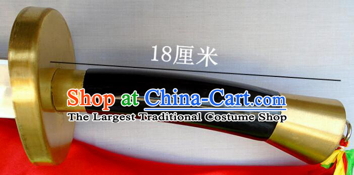 Top Wushu Flexible Blade Chinese Tai Chi Performance Broadsword Handmade Stainless Steel Blade