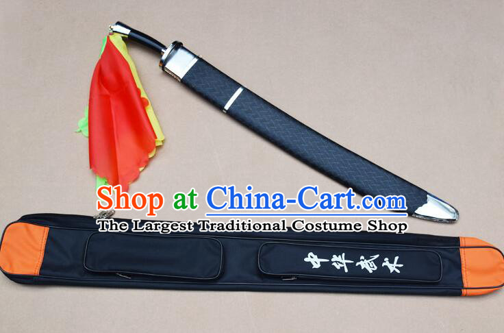 Handmade Stainless Steel Blade Top Wushu Flexible Blade Chinese Tai Chi Performance Broadsword