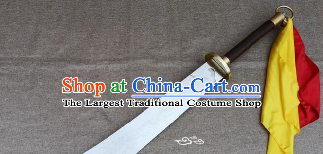 Handmade Tai Chi Performance Broadsword Stainless Steel Blade Chinese Wushu Blade