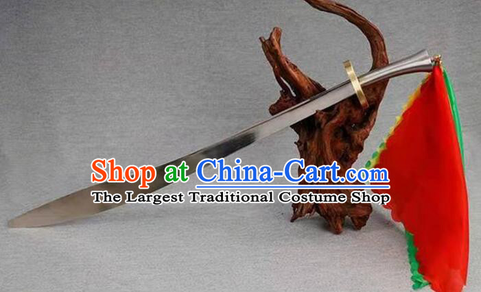 Chinese Wushu Competition Flexible Blade Handmade Tai Chi Performance Broadsword Stainless Steel Blade