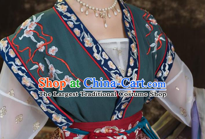 Chinese Tang Dynasty Princess Garment Costumes Traditional Flying Fairy Hanfu Dress Ancient Palace Beauty Clothing