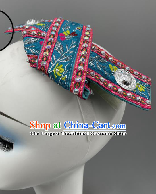 Chinese Miao Nationality Dance Headpiece Ethnic Festival Hair Jewelry Hmong Ethnic Women Headwear