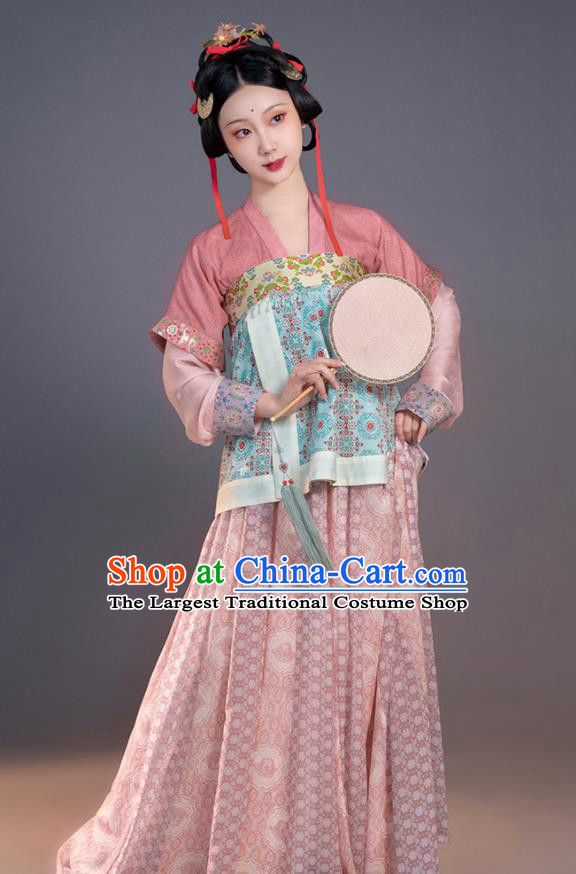 Chinese Traditional Hanfu Dress Ancient Palace Lady Clothing Tang Dynasty Noble Princess Garment Costumes