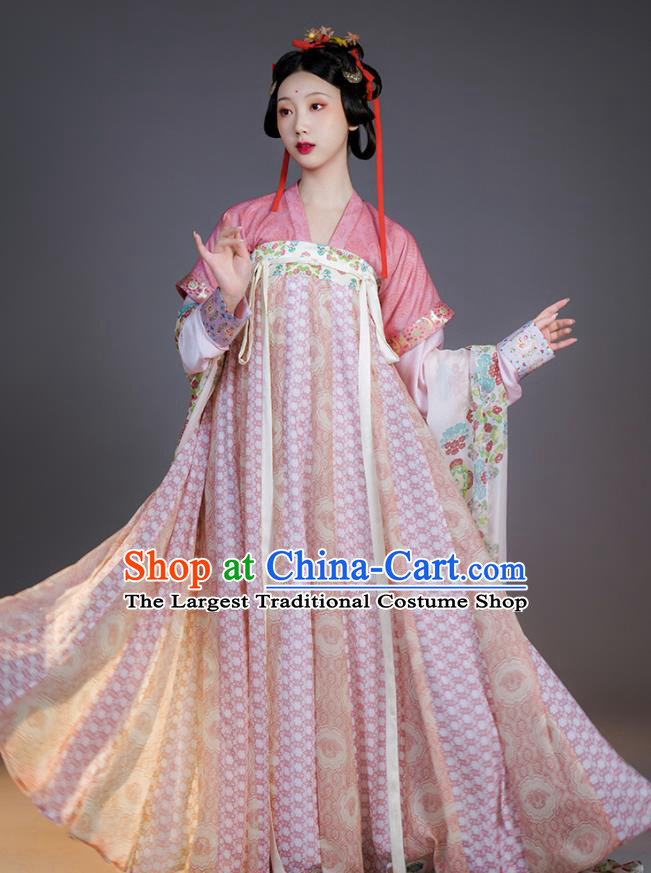 Chinese Traditional Hanfu Dress Ancient Palace Lady Clothing Tang Dynasty Noble Princess Garment Costumes