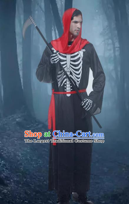 Haunted Black Robe with Dress Costume, Adult Halloween Costume
