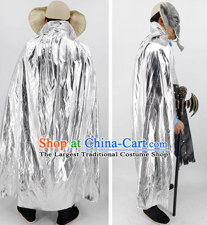 Cosplay Monster Silver Cape Outfit Journey to the West Demon Elephant Clothing Top Halloween Fancy Ball Costume