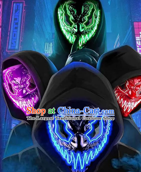 Top Halloween Mask Fancy Ball Skull Headwear Cosplay Demon Clown Prop