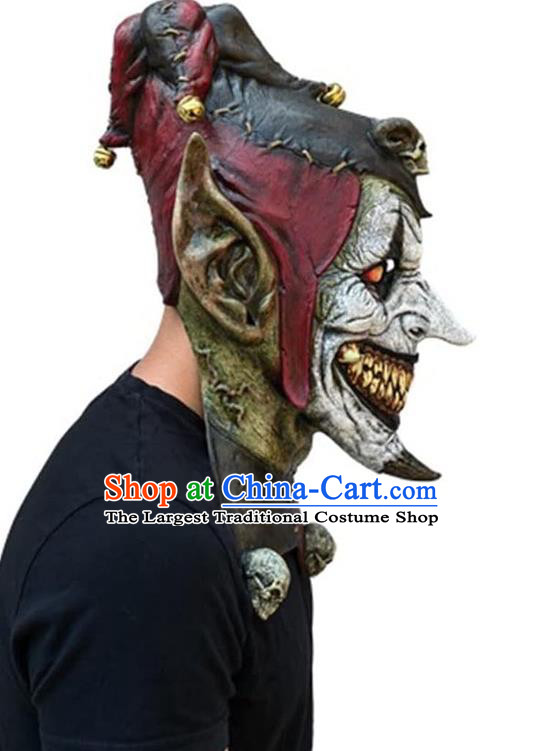 Top Cosplay Demon Prop Halloween Horror Mask Fancy Ball Clown Headwear