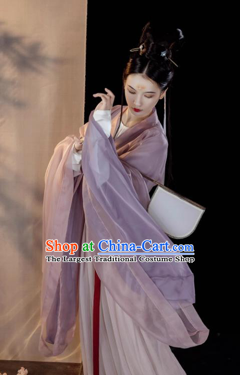 China Ancient Royal Princess Dress Southern and Northern Dynasties Replica Costumes Young Woman Hanfu
