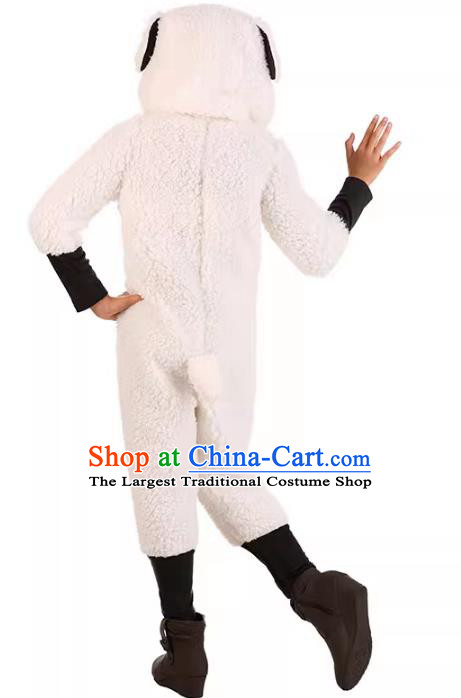Children Cosplay Sheep Jumpsuit Carnival Party Clothing Halloween Fancy Ball Costume