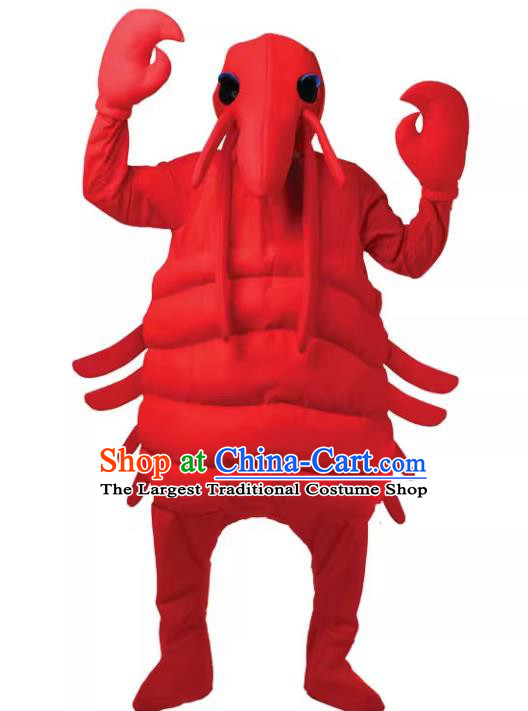 Stage Performance Lobster Clothing  Cosplay Alien Red Outfit Top Halloween Party Costume