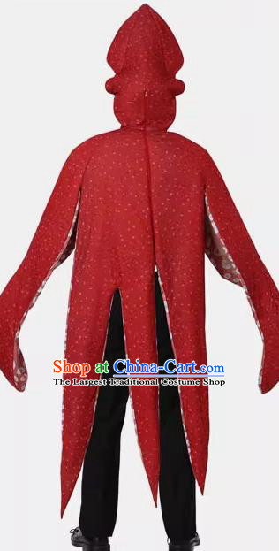 Top Halloween Party Costume Stage Performance Marine Organism Clothing Cosplay Octopus Red Outfit