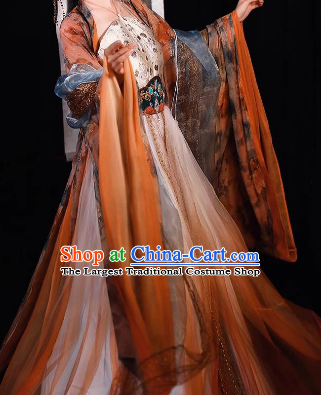 China Tang Dynasty Clothing Imperial Consort Hezi Dress Ancient Court Woman Hanfu