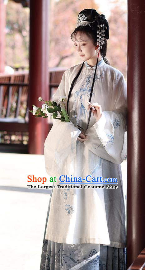 A Dream in Red Mansions The Twelve Beauties of Jinling Miao Yu Costumes China Ming Dynasty Hanfu Taoist Nun Outfit