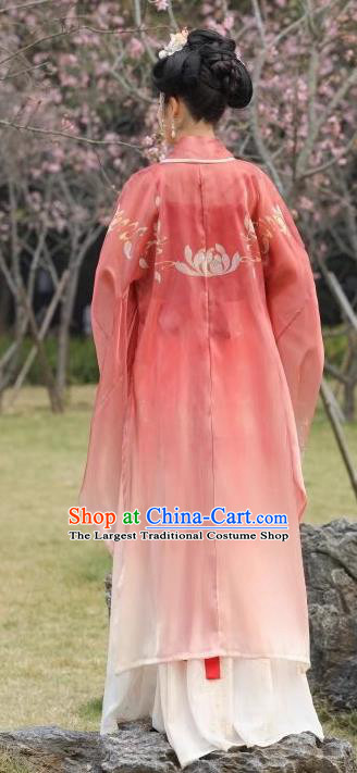 China Ancient Princess Embroidered Costumes Plus Size Hanfu Red Hezi Qun Tang Dynasty Young Lady Clothing