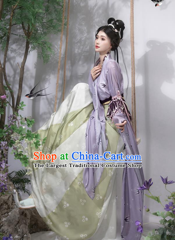 China Traditional Hanfu Dresses Ancient Southern and Northern Dynasties Court Lady Costumes