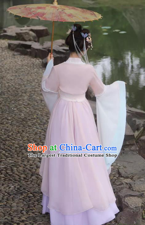 China Traditional Hanfu Classical Dance Dress Jin Dynasty Princess Clothing Ancient Fairy Costumes