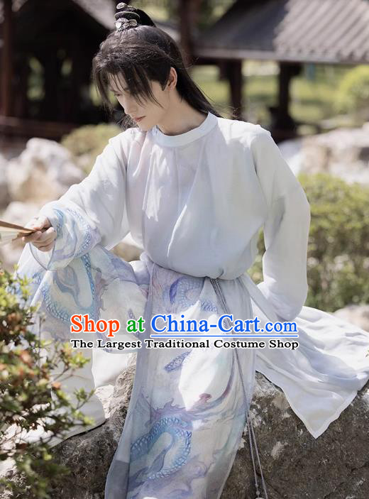 China Ancient Swordsman Hanfu Tang Dynasty Young Hero Historical Costumes Complete Set