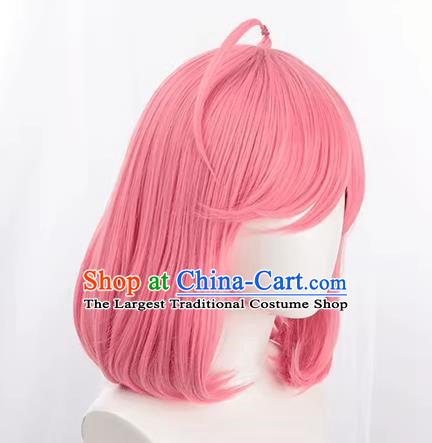 King Maid Coffee Daji Cos Wig Aniya Pear Head Peach Pink Girl Fake Hair