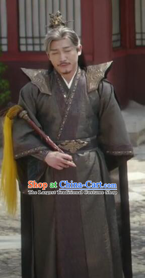 China Ancient Guard Commander Costumes TV Series Mysterious Lotus Casebook Martial Arts Master Xuanyuan Xiao Replica Clothing