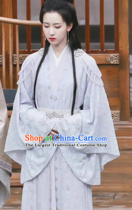 China Ancient Royal Princess Replica Costumes TV Series Mysterious Lotus Casebook Swordswoman Qiao Wanwan Dress