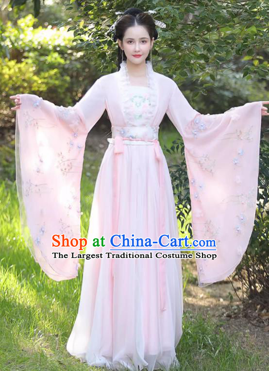 China Traditional Hanfu Qiyao Dress Ancient Fairy Clothing Tang Dynasty Princess Clothing