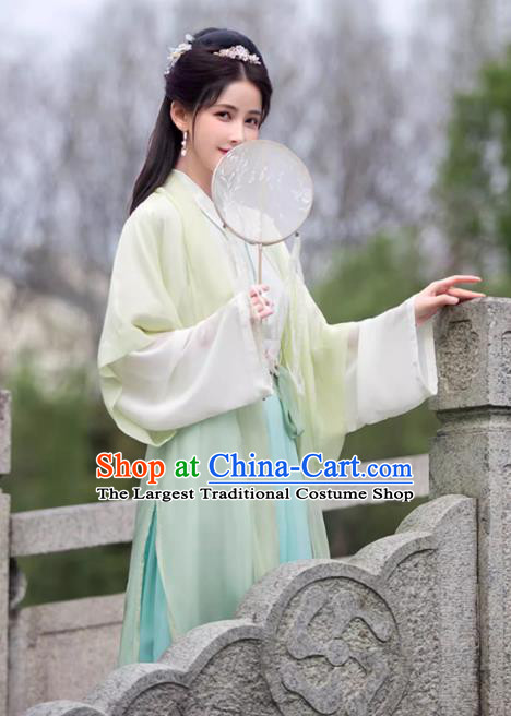China Song Dynasty Costume Classical Dance Dress Ancient Hanfu Young Woman Ruqun Clothing