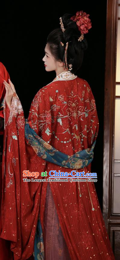 China Ancient Imperial Consort Costumes Traditional Hanfu Wedding Ruqun Legend of the Demon Cat Tang Dynasty Lady Yang Clothing