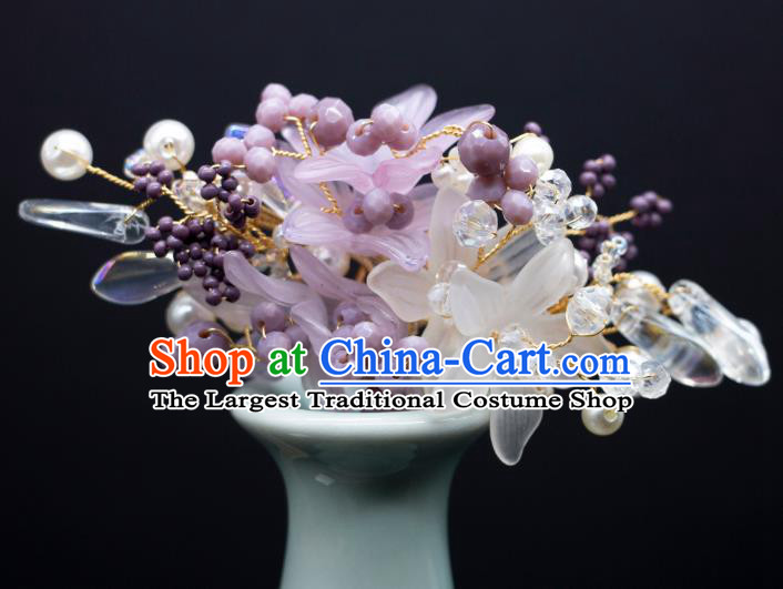 China Handmade Hanfu Hair Jewelries Ancient Goddess Hairpins Song Dynasty Princess Headpieces Complete Set