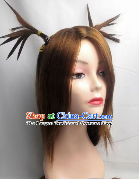 Boruto Akimichi Chocho Pigtail Cosplay Wig