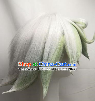 Cosplay Wig Set Plushka COS From The Abyss Two Color Highlight Dyed Short Custom Fake Hair