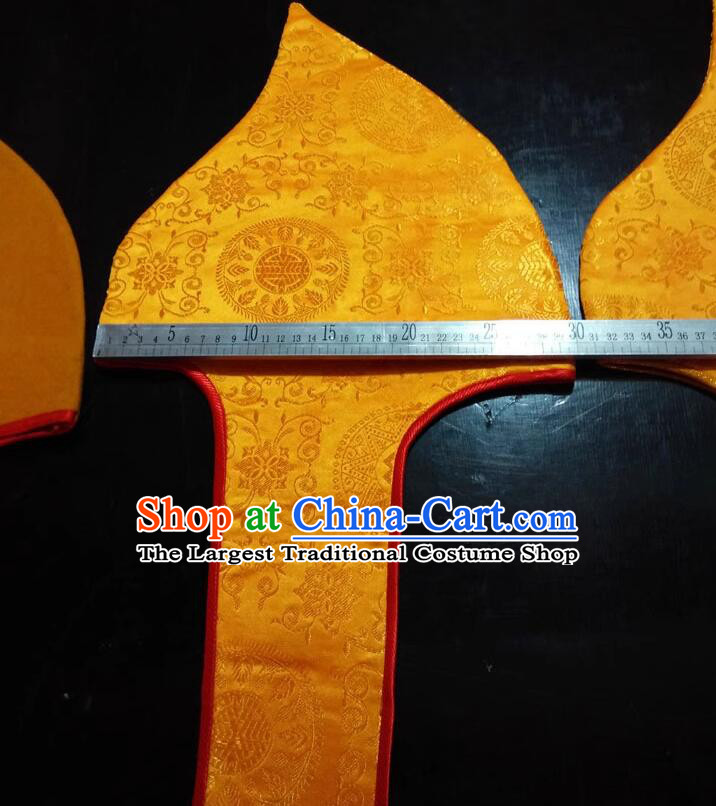 Traditional Tibetan Monk Hat Tsongkhapa Guru Yellow Headwear