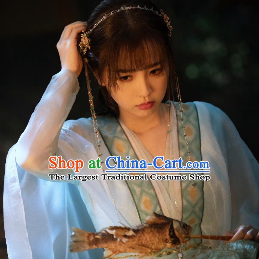 Chinese Ancient Young Woman Garment Costume TV Series Love Between Fairy and Devil Xiao Lanhua Clothing