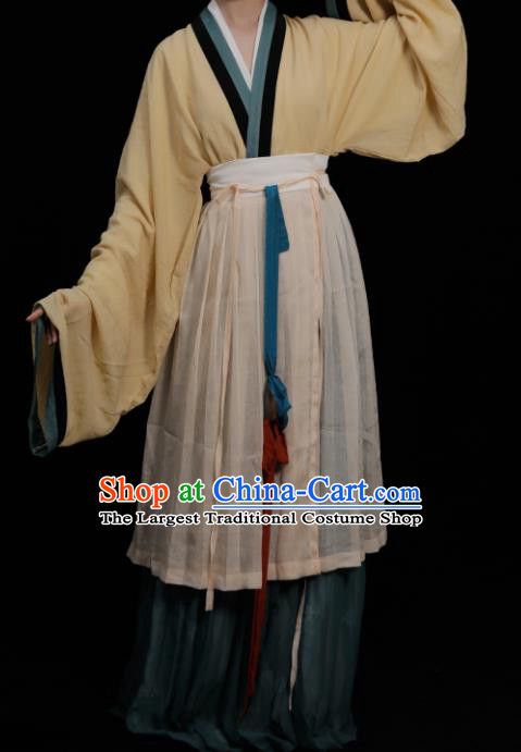 Chinese Song Dynasty Noble Mistress Clothing Ancient Young Woman Garment Costumes Traditional Hanfu Dresses Complete Set