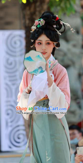 Chinese Traditional Hanfu Dresses Song Dynasty Palace Empress Clothing Ancient Royal Princess Garment Costumes