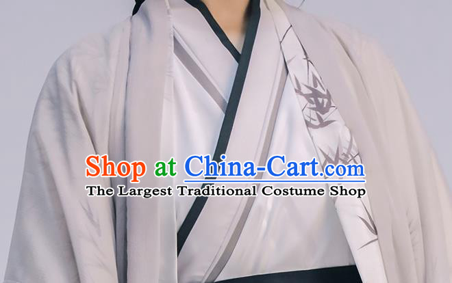 Chinese Song Dynasty Young Childe Costumes Traditional Hanfu Ruqun Ancient Swordsman Clothing