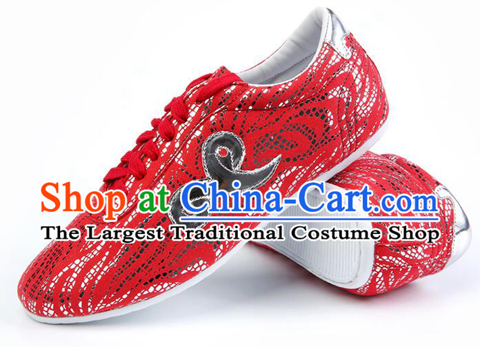 Professional Martial Arts Shoes Wushu Competition Red Shoes Chinese Kung Fu Shoes